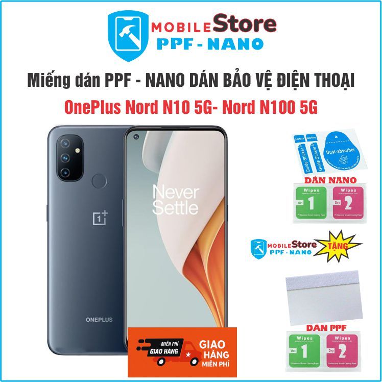 Miếng dán PPF-NANO cho điện thoại OnePlus Nord N10 5G- Nord N100 5G chống bể chống bám vân tay