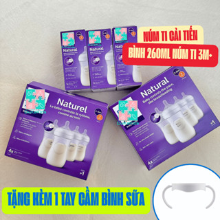 (MẪU MỚI 2025 - TẶNG TAY CẦM) Bình sữa Avent Natural núm ty cải tiến dung tích 125ml/260ml