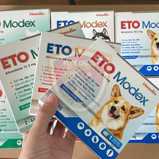 Eto Modex Vemedim - Viên uống phòng ve, rận, viêm da, ghẻ do Demodex dành cho chó