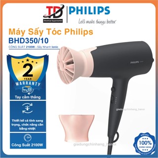 Máy Sấy Tóc Philips BHD350/10, 2100W Ionic, 2 tốc độ có sấy mát, Hàng chính hãng