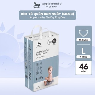 [CHÍNH HÃNG] Bỉm tã quần ngày Applecrumby Slimdry Easyday Mega Pull Ups size M - XXL thoải mái cho bé