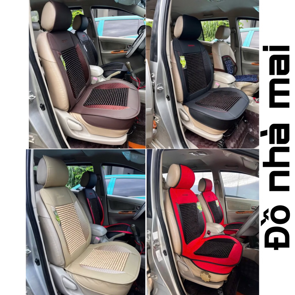 Lót ghế hạt gỗ, áo ghế chùm mông