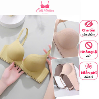 Áo Ngực Ella Velour Chất Su Đúc Mềm Mát Tay Không Gọng, Nâng Ngực Đệm Dày 2-2,5 cm A17