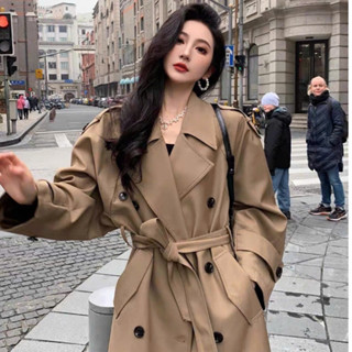   Sẵn  Áo khoác mangto dáng dài  áo mangto nữ màu nâu tây kaki hàng loại 1 nhà Oanhdilys 