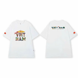 Áo Thun Form Rộng Việt Nam Chất Liệu 100% Cotton Cao Cấp Co Giãn 2 Chiều Định Lượng 250 GSM