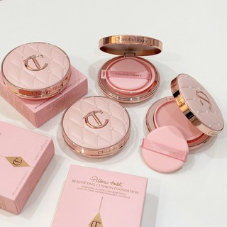   CHÍNH HÃNG  Phấn Nước Tạo Hiệu Ứng Sáng Mịn Tự Nhiên Charlotte Tilbury Pillow Talk Beautifying Cushion Foundation 12g 