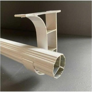 Thanh treo rèm cao cấp DÁN TRẦN bề mặt kim loại, gạch, nhôm kính đầy đủ phụ kiện keo dán 3M, pát đỡ, đầu chụp, cút cột