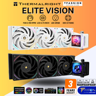 Tản nhiệt nước CPU AIO THERMALRIGHT ELITE VISION LCD 360 LED ARGB BLACK / WHITE - Chính hãng, PWM