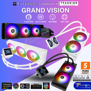 Tản nhiệt nước CPU AIO THERMALRIGHT GRAND VISION LCD 360 / 240 LED ARGB BLACK / WHITE - Chính hãng