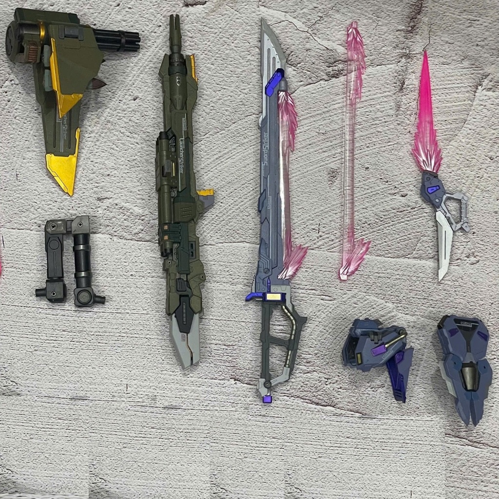 Phụ kiện set Launcher & Sword metal build mb 1/100 Strike Gundam KO bootleg [2nd - Vui lòng đọc kỹ m