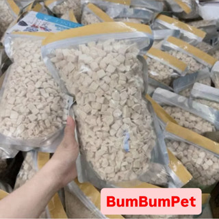 Gà Viên sấy chất lượng cao,thơm ngon, bổ sung dinh dưỡng túi 500g cho Chó Mèo( hàng cân đủ không độn hút ẩm) - BumBumPet