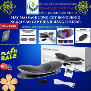 QUÀ TẶNG - FREESHIP +Máy massage lưng cột sống hồng ngoại Lumbar, Đai lưng chườm ấm ngải cứu cao cấp