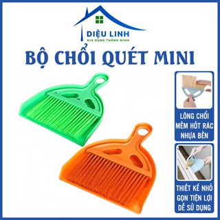  Bộ chổi mini kèm hốt rác nhựa nhỏ gọn tiện dụng văn phòng học sinh Dieulinhshop 