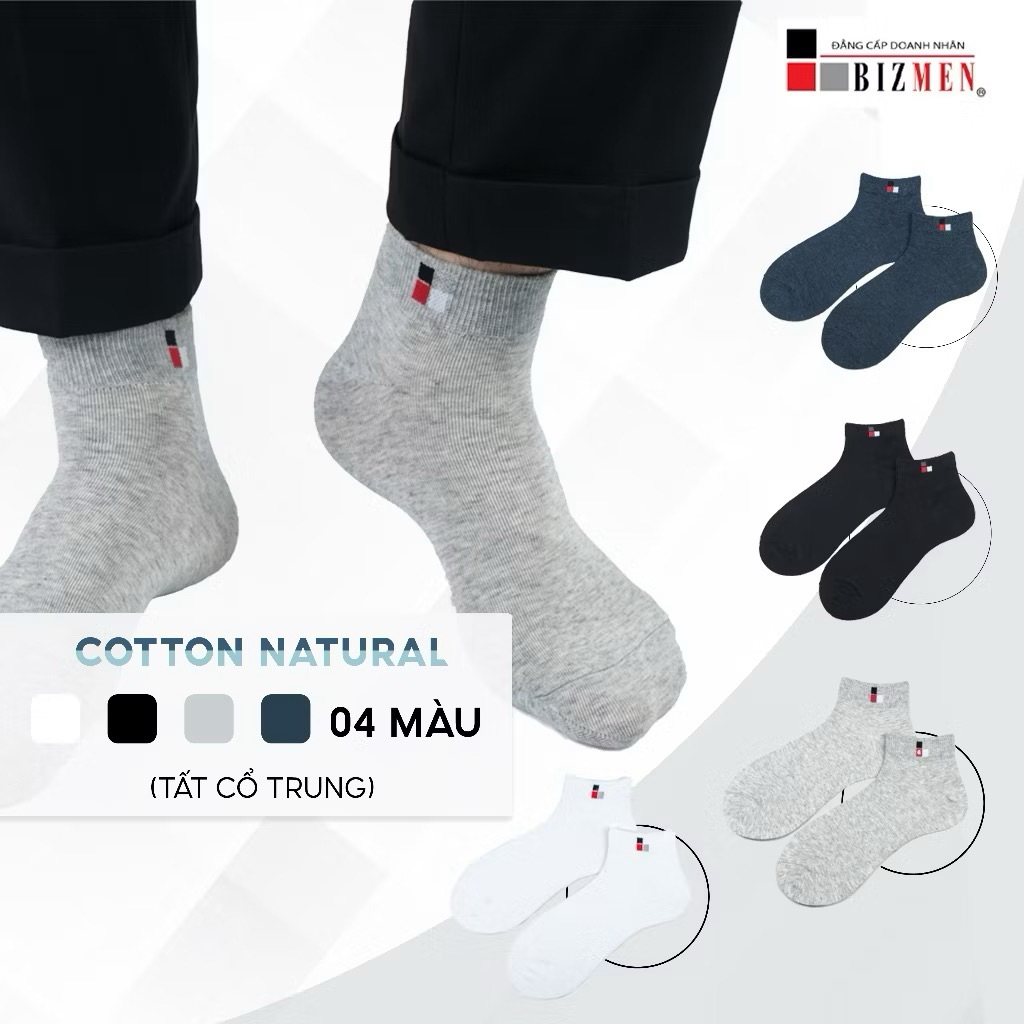 Tất nam Bizmen kháng khuẩn khủ mùi hãng sale