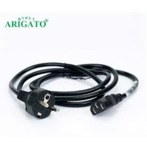 Dây cáp nguồn máy tính 1M5 ARIGATOO chuẩn, xịn - Dây nguồn cắm nồi cơm điện (màu đen)