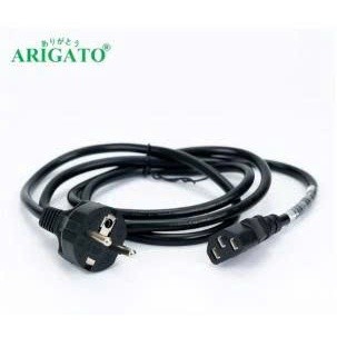 Dây cáp nguồn máy tính 1M5 ARIGATOO chuẩn, xịn - Dây nguồn cắm nồi cơm điện (màu đen)