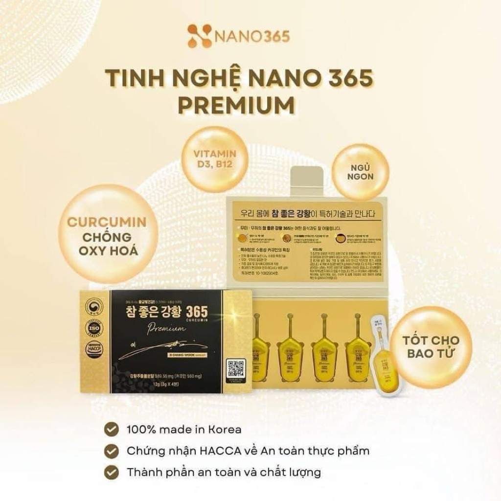 Tinh chất nghệ nano Curcumin 365 premium