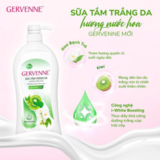 Sữa tắm trắng da Gervenne 1,2kg thơm, xịn, mịn