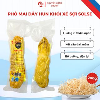 Phô mai dây 200g hun khói xé sợi Solse vị Mặn thơm ngon Nga phô mai dây Snack Ăn Vặt Thức Ăn Food