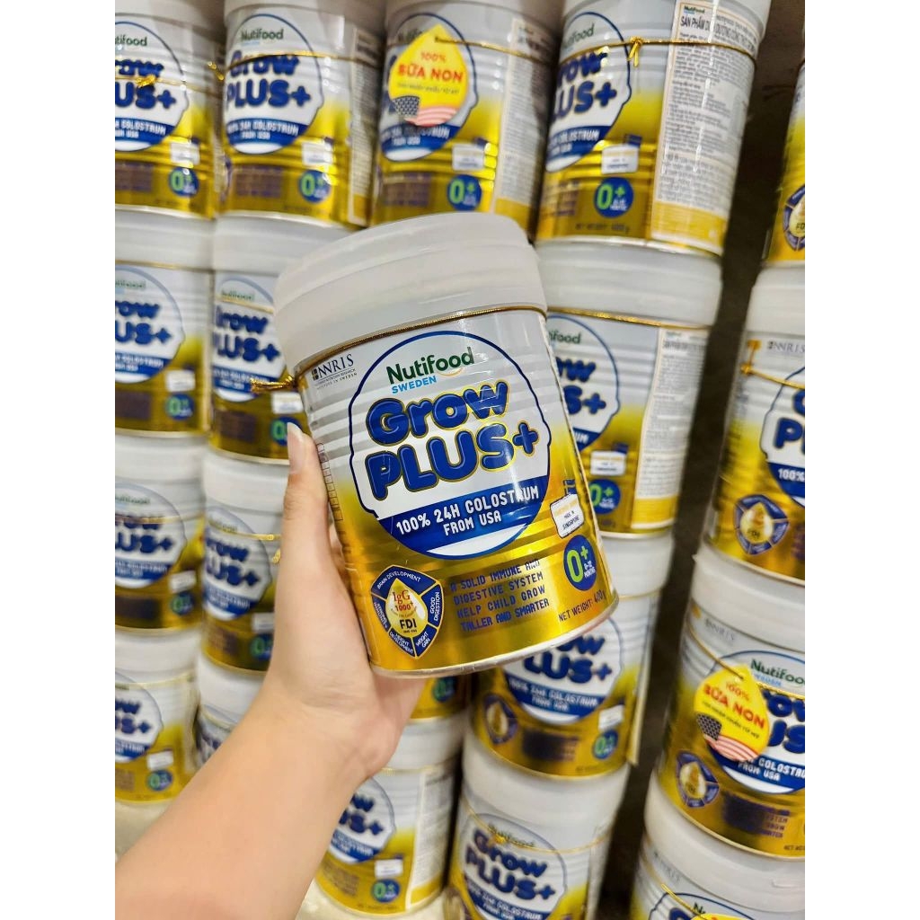 Sữa Bột Nutifood Growplus +  Vàng Sữa Non lon 400g