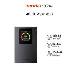 Tenda 4G185 Pocket WiFi 4G LTE Di động Wi-Fi AX300 Wi-Fi Màn hình 6 màu Điểm phát sóng Wi-Fi Cắm và chạy - Hàng Chính