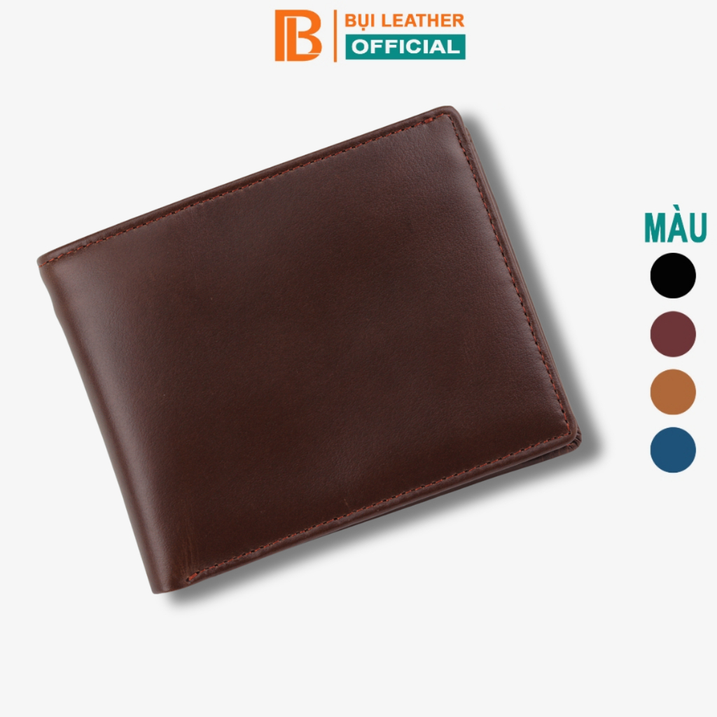 Ví nam da bò sáp cao cấp V108-Bụi Leather