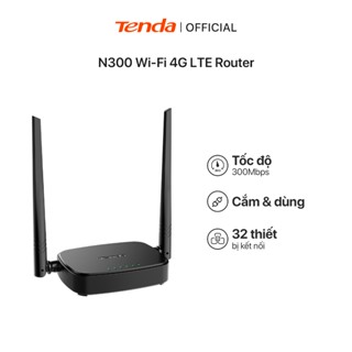 Bộ Phát WiFi Tenda 4G05 Chuẩn N Tốc Độ 300Mbps Dùng Sim 4G/3G Dùng Cho Ôto Và Nơi Không Có Internet