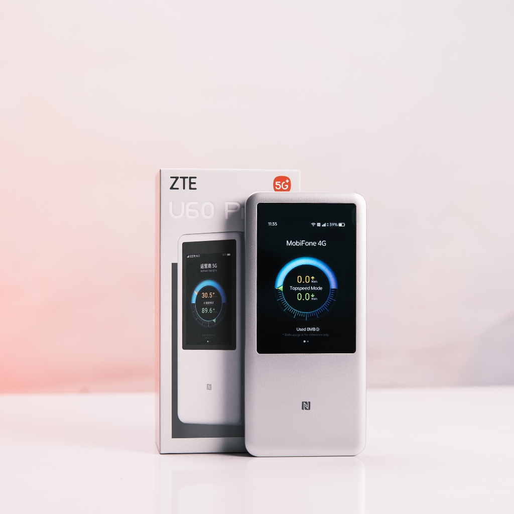 [Ảnh thật ] Bộ Phát Wifi 5G ZTE U60 Pro MU5250, WiFi 7, Dowload 4.29Gbps