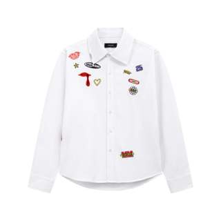 Áo sơ mi unisex MIKENCO Sticker Embroidered Shirt