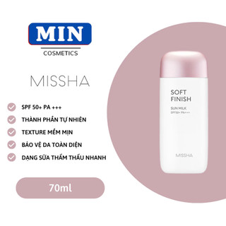  Kem Chống Nắng Missha Soft Finish Sun Milk SPF50 70ML  king  