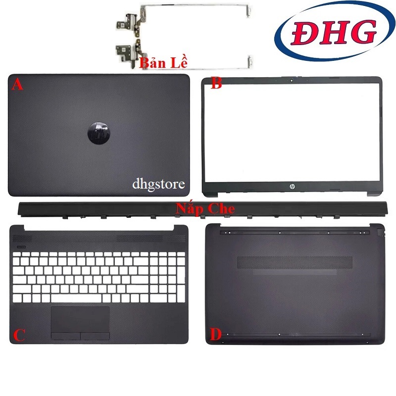 Vỏ A B C D laptop HP Pavilion 15S-GR, 15S-DU, 15S-DY, 15S-DW, 15-DW, 15-DY, 250 G8, 255 G8