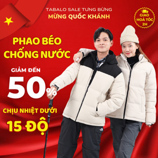Áo Phao Nam Nữ Tabalo Retro Nuptse - Áo Phao Béo Đại Hàn Mùa Đông Có Mũ Tháo Rời, Áo Phao Cực Ấm