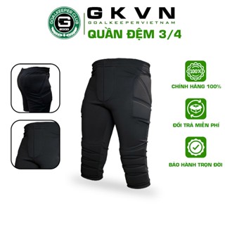 Quần đệm thủ môn GKVN - Lửng (3/4) - Quần đệm thủ môn có đệm lót bảo vệ, vải thoáng khí.