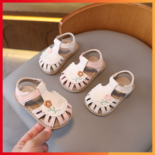  Dép Sandal tập đi da mềm HOT 2025 mã B-22 Quảng Châu cao cấp cho bé gái từ 6 tháng đến 3 tuổi 