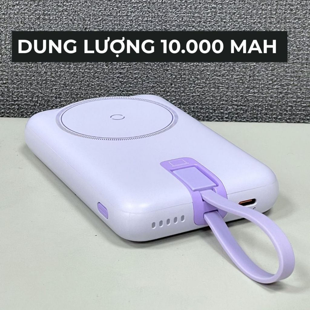Pin sạc dự phòng không dây Mspeed 10.000mAh, Sạc nhanh 22,5w/20w, Không dây 15w - lỗ vũ, vuabanlo, levu01 | BigBuy360 - bigbuy360.vn