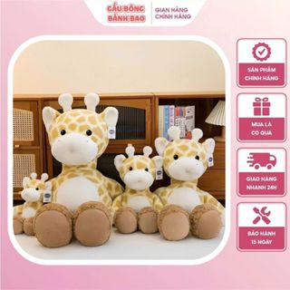 Gấu Bông Hươu Cao Cổ, Thú Nhồi Bông Hươu Dễ Thương Quà Tặng Gối Ôm Mền Mại Cao Cấp