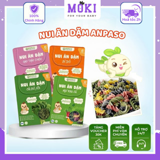Nui Ăn Dặm Rau Củ Hữu Cơ Anpaso bổ sung CANXI, GIÀU CHẤT XƠ cho bé từ 6 tháng tuổi 150g Moki Store