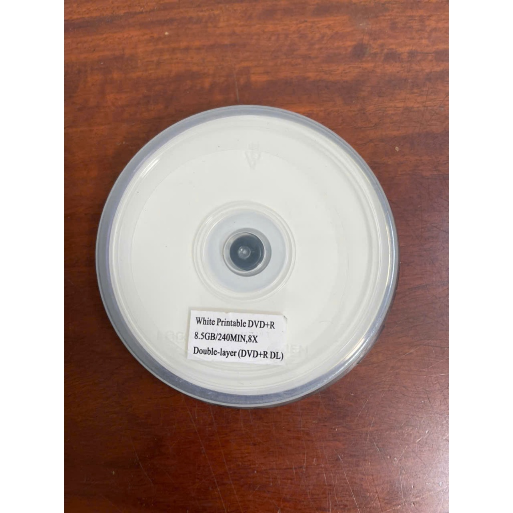 Đĩa trắng DVD+R8.5GB DL (White Printable) - hộp 10 cái