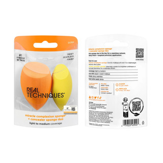 Set 2 mút nền và che khuyết điểm RT Real Techniques Miracle Complexion Sponge + Concealer Sponge Duo