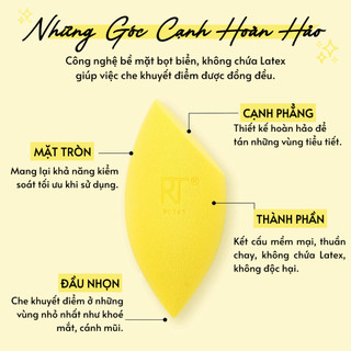 Set 2 mút nền và che khuyết điểm RT Real Techniques Miracle Complexion Sponge + Concealer Sponge Duo