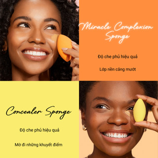 Set 2 mút nền và che khuyết điểm RT Real Techniques Miracle Complexion Sponge + Concealer Sponge Duo