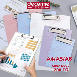  Bìa trình ký A4 A5 A6 Decorme File kẹp tài liệu bìa kẹp giấy tờ hồ sơ hợp đồng nhiều kích thước nhiều màu vintage 