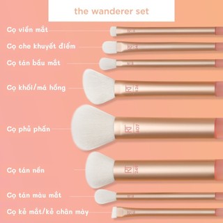 Bộ cọ trang điểm 8 cây RT Real Techniques The Wanderer Makeup Brush Set