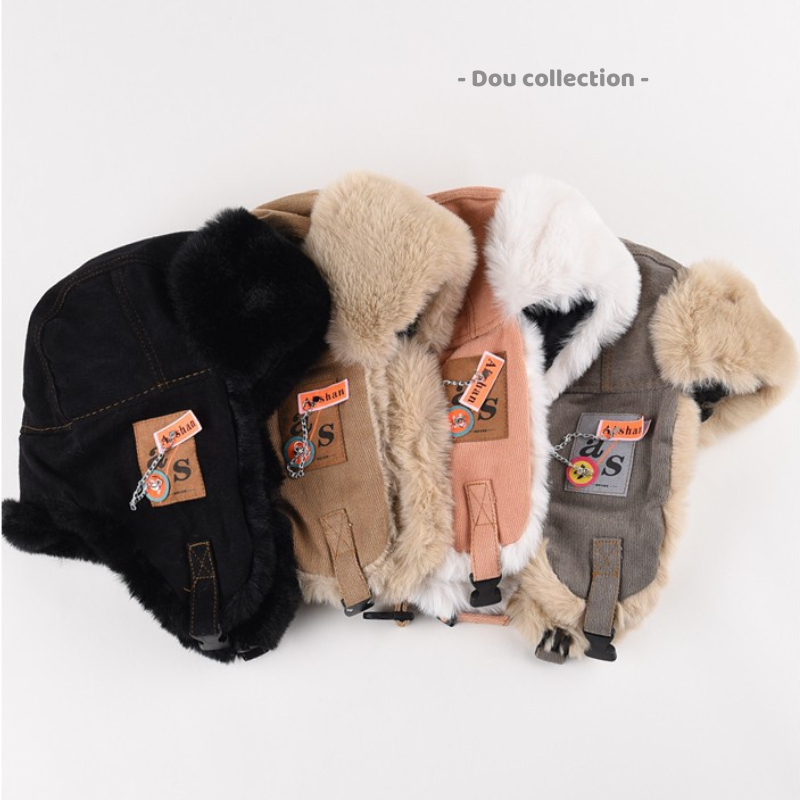 Mũ Len Unisex, Nón Len Trùm Tai Đeo 2 Kiểu Gài Lót Lông Giữ Ấm Phối 2 Tag Bên Tai Thời Trang Thu Đông - Mã NL109 | BigBuy360 - bigbuy360.vn