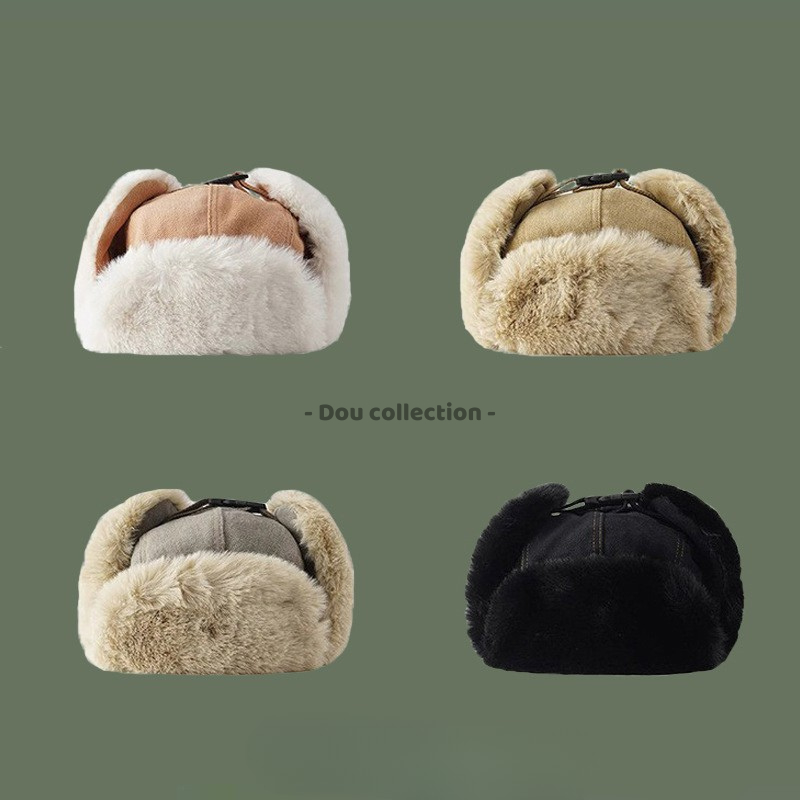 Mũ Len Unisex, Nón Len Trùm Tai Đeo 2 Kiểu Gài Lót Lông Giữ Ấm Phối 2 Tag Bên Tai Thời Trang Thu Đông - Mã NL109 | BigBuy360 - bigbuy360.vn