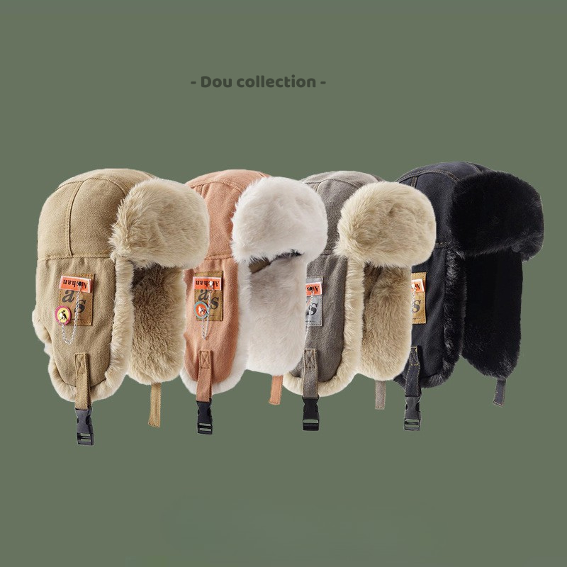 Mũ Len Unisex, Nón Len Trùm Tai Đeo 2 Kiểu Gài Lót Lông Giữ Ấm Phối 2 Tag Bên Tai Thời Trang Thu Đông - Mã NL109 | BigBuy360 - bigbuy360.vn