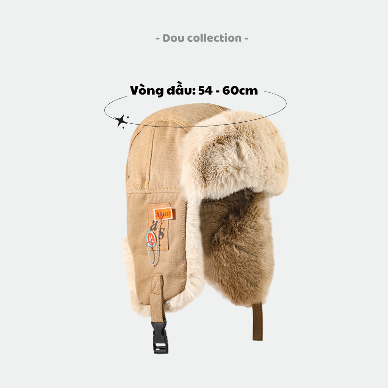 Mũ Len Unisex, Nón Len Trùm Tai Đeo 2 Kiểu Gài Lót Lông Giữ Ấm Phối 2 Tag Bên Tai Thời Trang Thu Đông - Mã NL109 | BigBuy360 - bigbuy360.vn