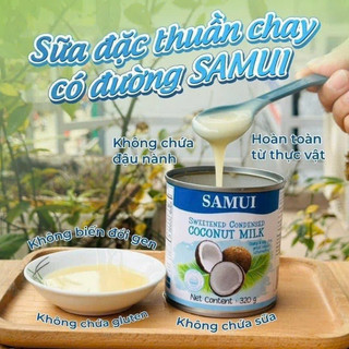 Sữa đặc thuần chay không đường/ có đường, ko chứa sữa bò, ko gluten100% từ dừa và đường mía hữu cơ vị béo ngọt thanh nhẹ
