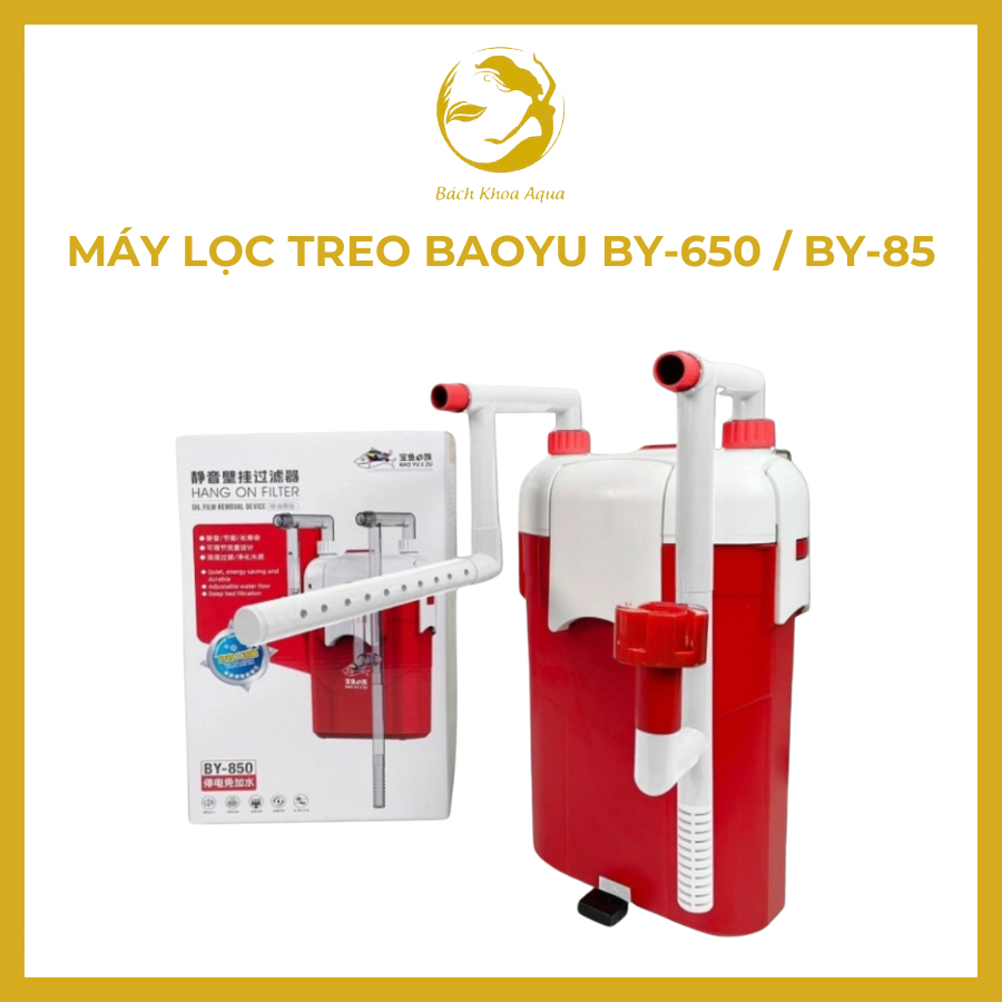 Máy lọc treo bể cá Baoyu BY-650 / BY-850 lọc nước bể cá hiệu quả