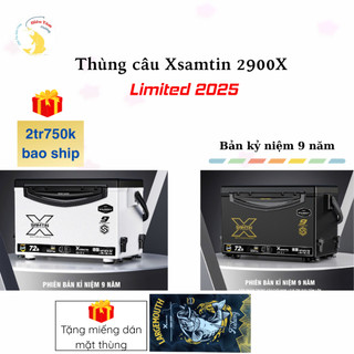  Thùng Câu Đài Xsamtin 2900X Limited 2025 cao cấp phủ Carbon mờ   Bản kỉ niệm 9 năm  